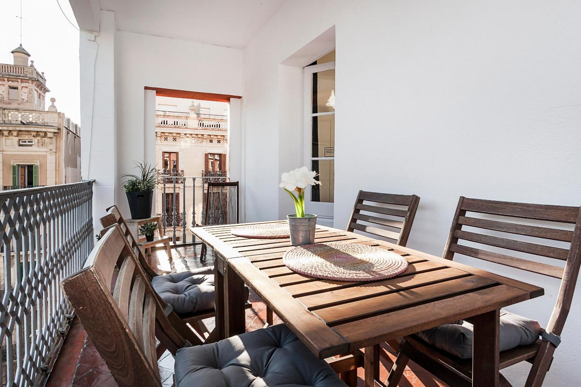 Beautiful Apartment With Terrace In Barcelona Exterior foto